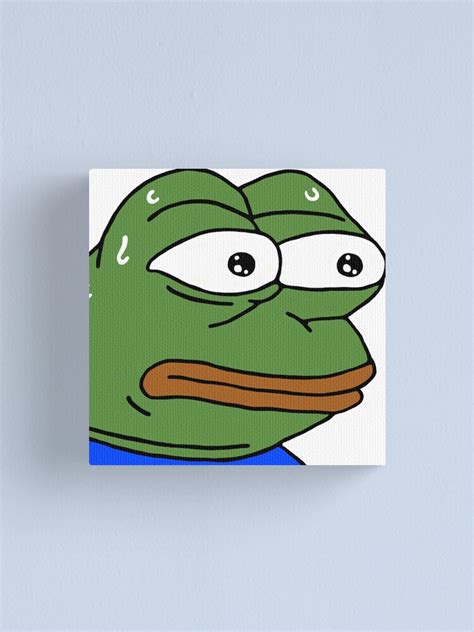 Monkas Twitch Emote Canvas Print By Mattysus Redbubble
