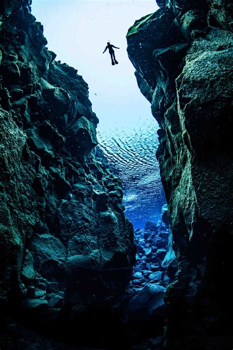 Into The Deep Snorkeling In Icelands Silfra Fissure Between Two Continents Is An