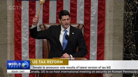 Us Tax Reform Senate To Announce Vote Results Of Latest Version Of Tax Bill Cgtn