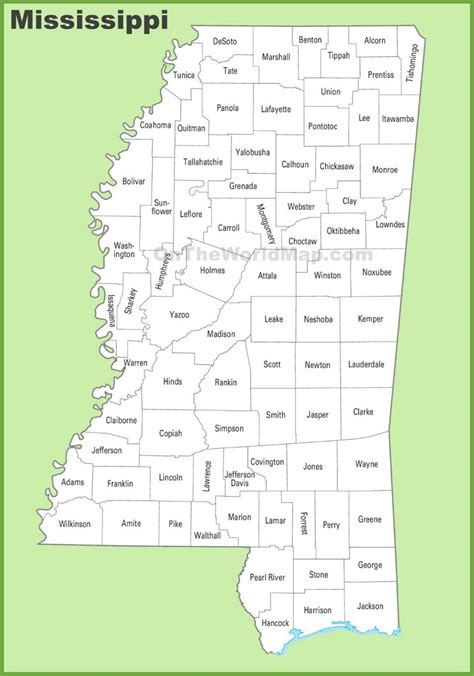 Mississippi County Map