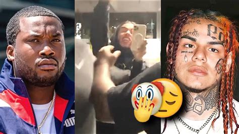 Meek Mill Spits In Tekashi Ix Ines Face Youtube