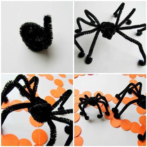 Homemade By Jill Kid Craft Easy Pipe Cleaner Spiders