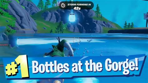 Find Bottles Of Diamond Blue In Gorgeous Gorge Location Fortnite