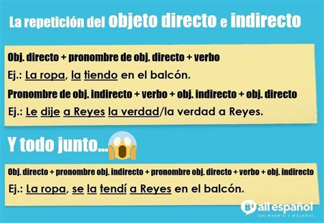 El Objeto Directo E Indirecto Spanish Books Spanish Language