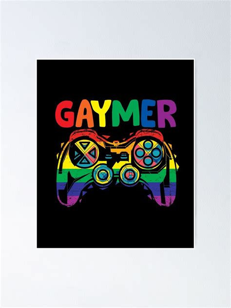 Gaymer Gay Pride Flag Lgbt Gamer Lgbtq Poster For Sale By