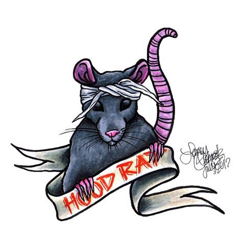 HOOD RAT Hood Rat Kustom Kulture Art Rat Tattoo
