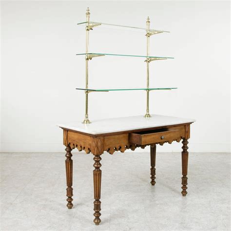 The question you have to ask yourself is: Antique Marble-Top Pastry Table with Bronze Display ...