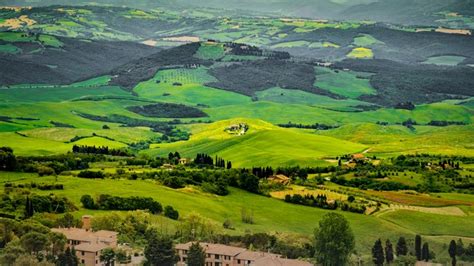 810722 Italy Scenery Fields Forests Houses Tuscany Rare Gallery