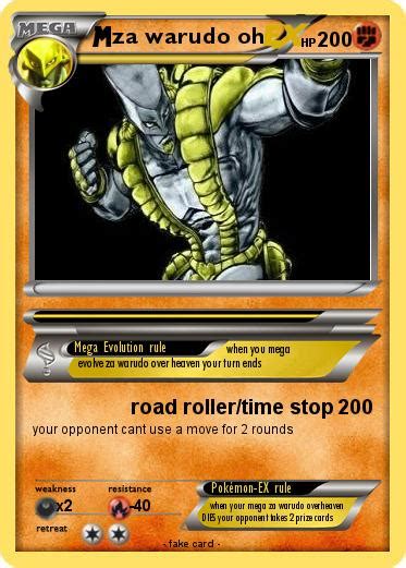 Pokémon Za Warudo Oh Road Rollertime Stop My Pokemon Card