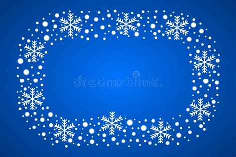 Snow Border Frame Christmas Texture Isolated On Transparent
