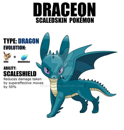 Draceon Eevee Evolution Dragon Type By Dart19 On Deviantart
