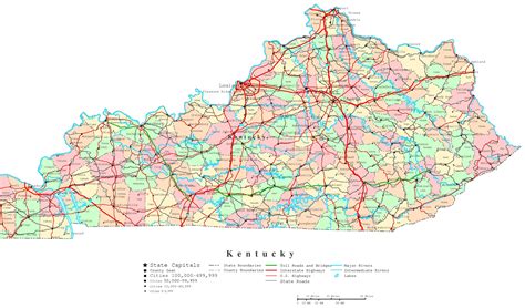 Kentucky Map With Cities