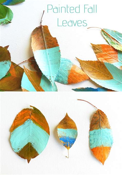 Painted Fall Leaves Craft By Elise Engh Studios Autumn Leaves Craft