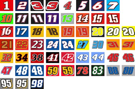 NASCAR Number Logo LogoDix