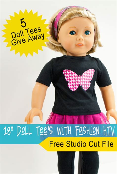 Custom 18 Doll Tees With Heat Transfer Vinyl Free Cut File And