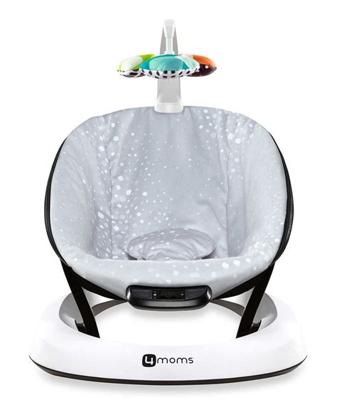 4moms Silver Plush Bounceroo Bouncer Baby Seat Bouncer Seat 4moms
