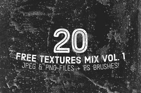 20 Free Textures Mix Vol 1 JPEG PNG PS Brushes On Behance