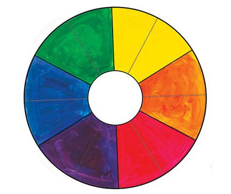 Cardboard Colour Wheel Template 300gsm 210mm 10s The Creative School