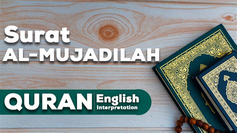 58 Surah Al Mujadilah Verses 1 5 English Tafseer Interpretation Of