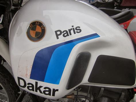 Adesivi serbatoio moto bmw motorrad r80 gs paris dakar stickers logo vintage. OldMotoDude: 1985 BMW R80GS Paris Dakar on display at the ...