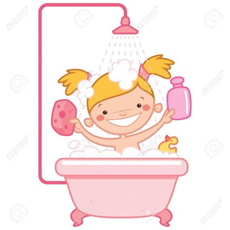 Bañarse Todos Los Días Después O Antes De Irse A Dormir Happy Cartoon