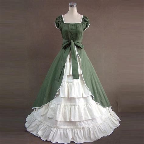 Vintage Victorian Summer Party Dress Available In 9 Different Colors