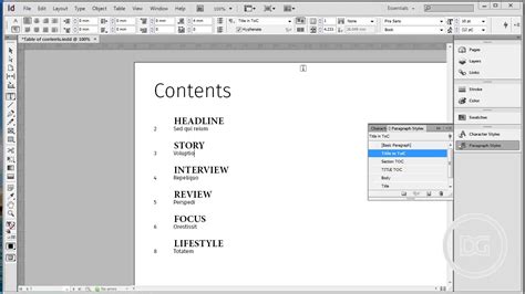 Create Table Of Contents In Adobe Cleverlike