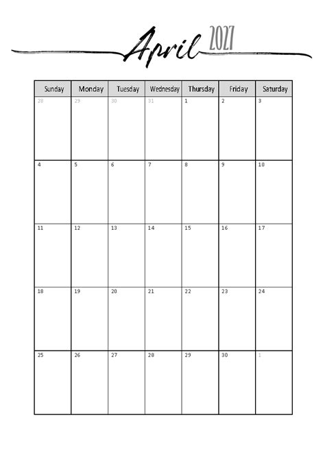 Free April 2024 Calendars 101 Different Designs And Borders