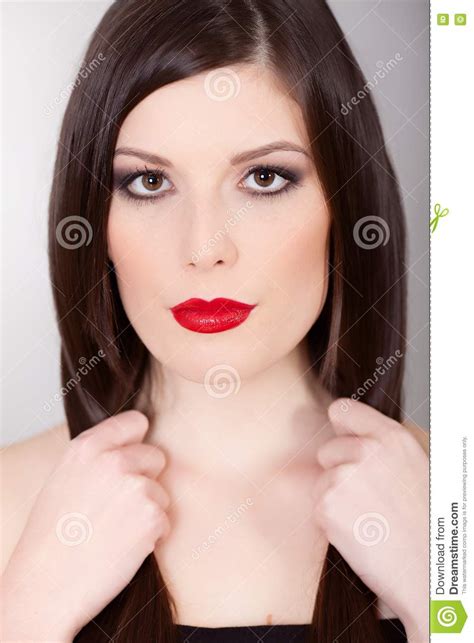 rote lippen stockfoto bild von kopf sensuality erwachsener 17730816