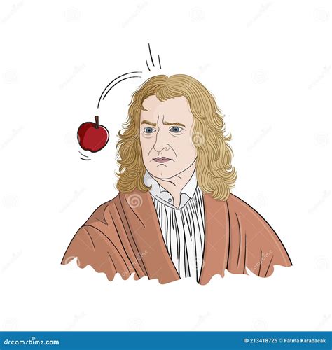 Isaac Newton 1643 1727 Stock Vector Illustration Of Scientist 213418726