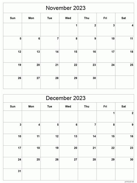 Printable Calendars 2 Months Long Sheet Example Calendar Printable