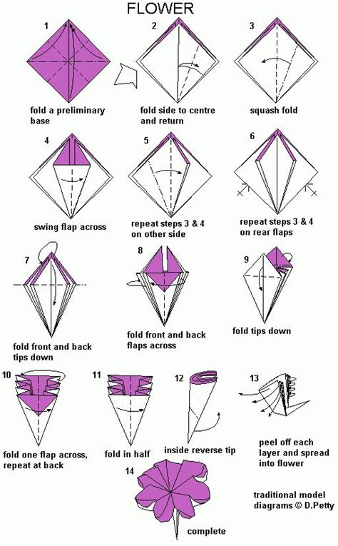 Origami Flower Designs Origami Easy Easy Origami Flower Origami