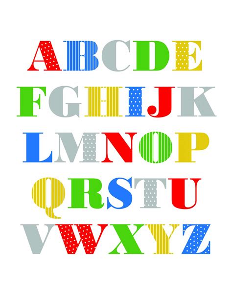 Printable Alphabet Art