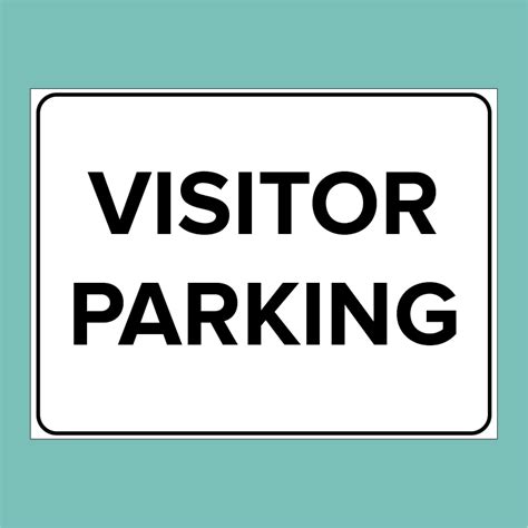 Traffic Sign Visitor Parking Statutory Signs