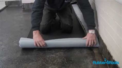 How To Install A Self Adhesive Resitrix Covering On A Flat Roof Youtube