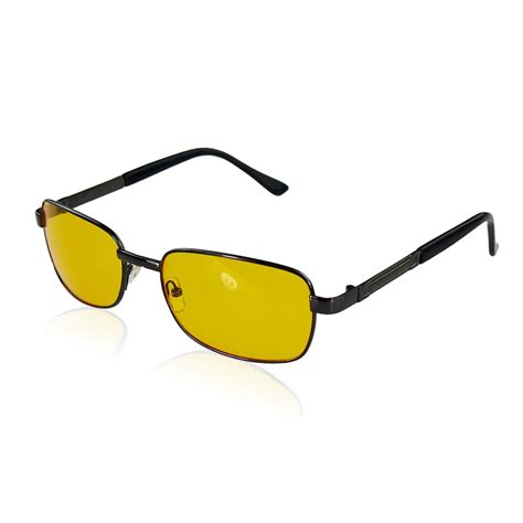 polarized driving glasses yellow lens resin uv400