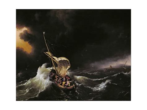 Christ In The Storm On The Sea Of Galilee 1695 Print Wall Art By