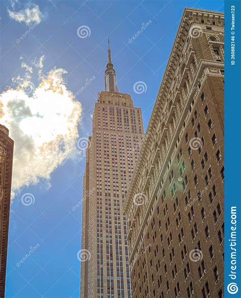 Office Building Top View Background In Retro Style Colors Manhattan