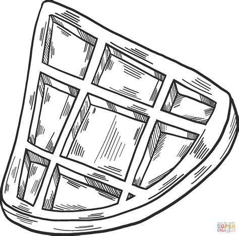 Waffle Coloring Page Free Printable Coloring Pages