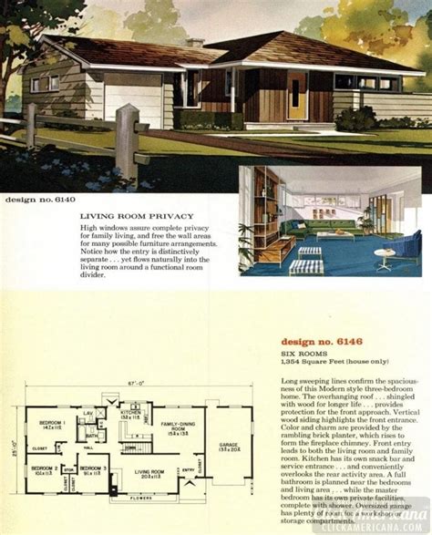 See 125 Vintage 60s Home Plans Used To Design And Build Millions Of Mid