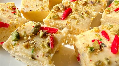 Delicious Barfi Recipe Milk Powder Burfi Recipe Indian Festive