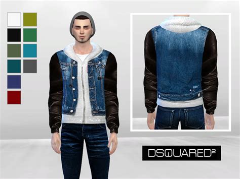 The Icon Denim And Leather Jacket By Mclaynesims At Tsr Sims 4 Updates
