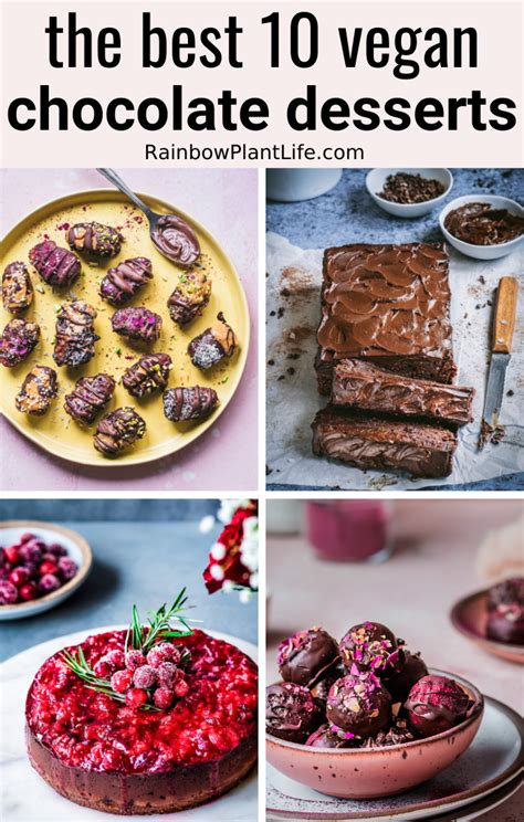 10 Healthy Vegan Chocolate Desserts Recipe Healthy Chocolate Desserts Chocolate Desserts