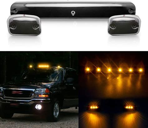 For Gmc Chevrolet Silverado 2500hd 3500hd Amber Led Cab Roof Marker