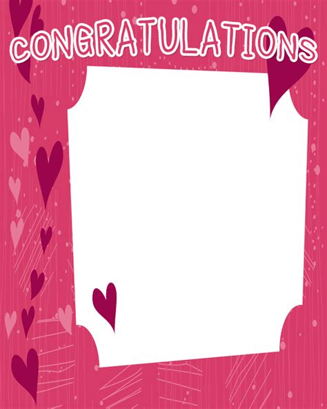 Free Congratulations Frame Picture Frame Free Transparent Png
