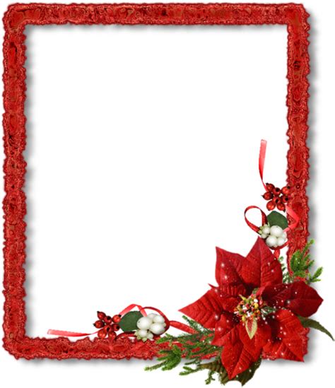 Red Christmas Frame Png Transparent Image Png Mart