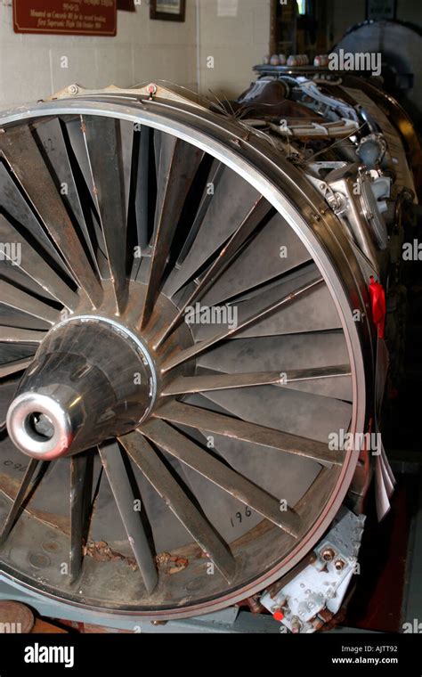 Concorde Jet Engine In A Museum At Downham Market East Anglia Uk Stock