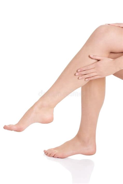 Beautiful Shaved Woman S Legs Stock Photo Image Of Female