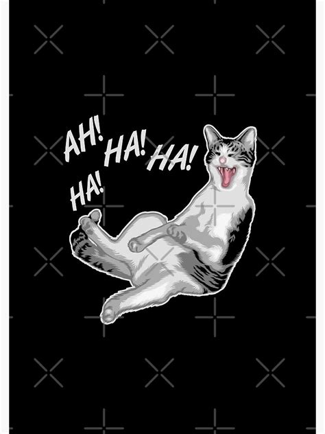 Laughing Cat Meme Spiral Notebook By Finestmeme Redbubble