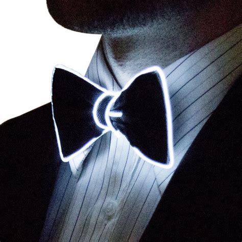 neon nightlife light up bow tie men s glow in the dark led tie today s fashion trends new